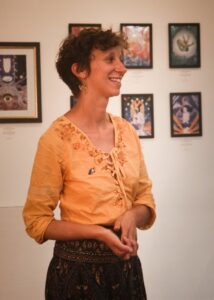 Margot Huguet lors de son vernissage à la Conciergerie, Nantes 2022