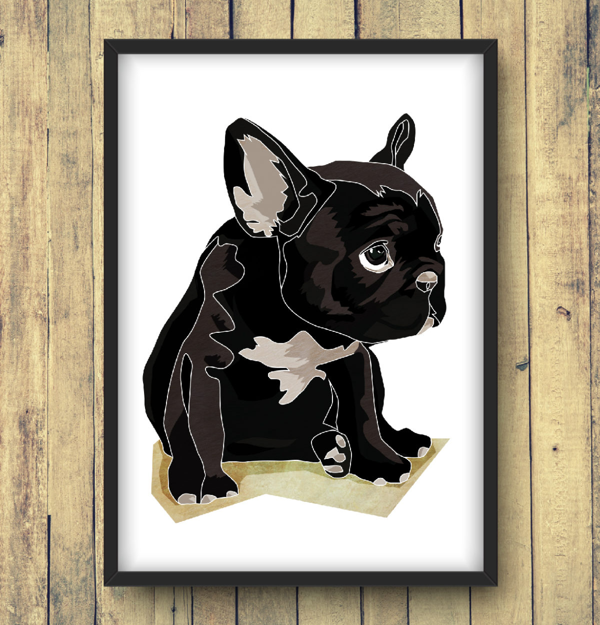 Poster Bouledogue Français - Margot Huguet