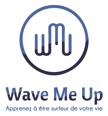 logo avec baseline réalisé par Margot Huguet de Wave me Up