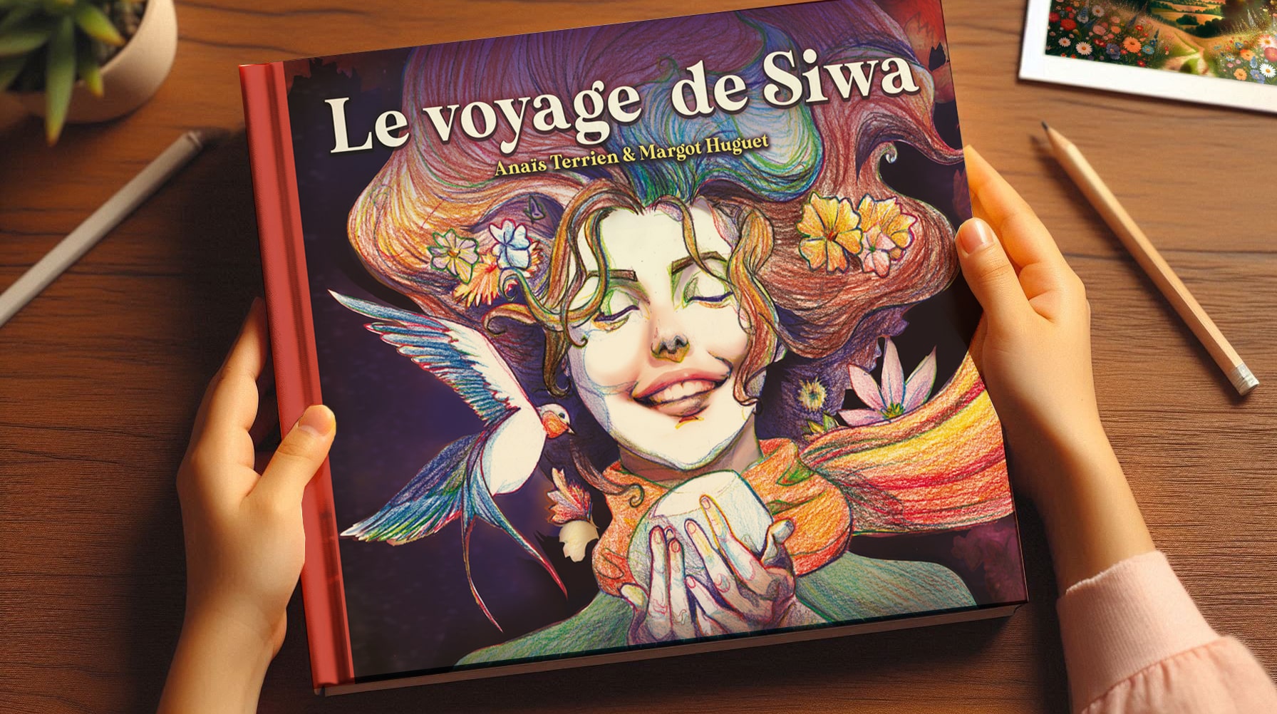 COUVERTURE CAMPAGNE campagne ulule livre jeunesse le voyage de siwa par margot huguet et anais terrien